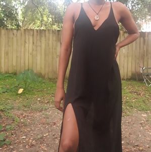 Black beach dress